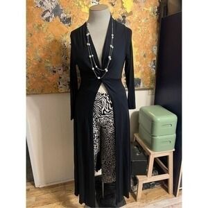 The Paragon Sexy Black "Jaw Design" Pull Over Evening or Intimate Wear Glamor Lo